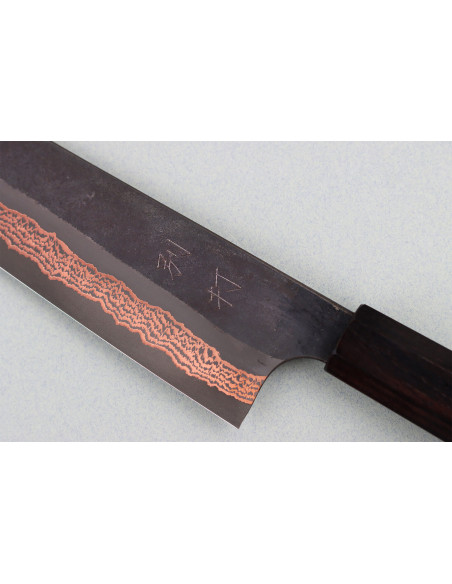 23cm Hatsukokoro Yorokobi Kurouchi Damaskus japansk kockkniv