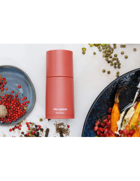Microplane 2-in-1 kruidenmolen Lipstick Rose