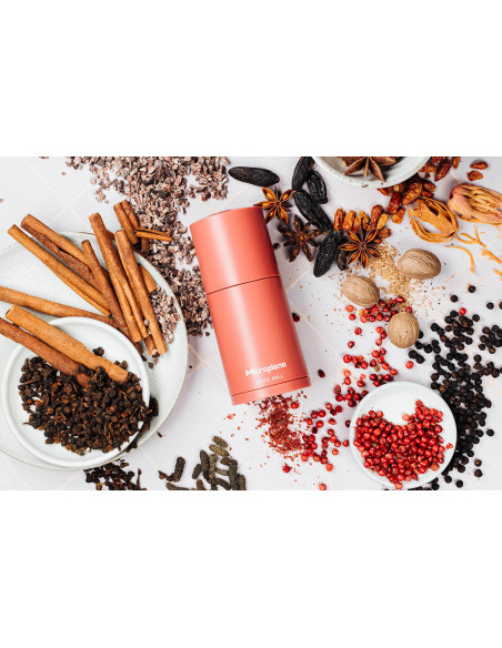 Microplane 2-in-1 kruidenmolen Lipstick Rose