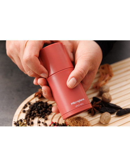 Microplane Molinillo de Especias 2 en 1 Rosa Lipstick