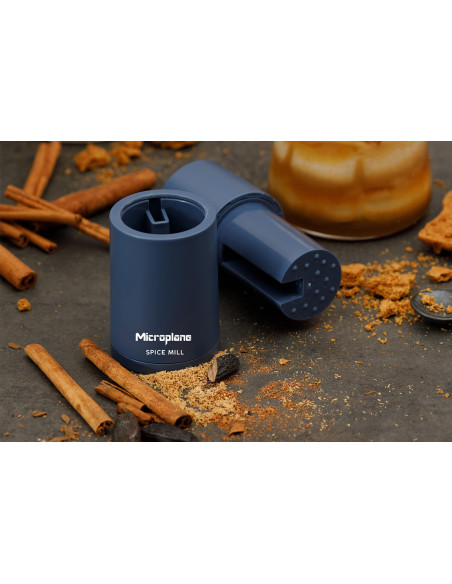 Moinho de especiarias 2 em 1 Microplane Denim Blue