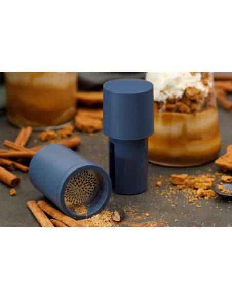 Moinho de especiarias 2 em 1 Microplane Denim Blue