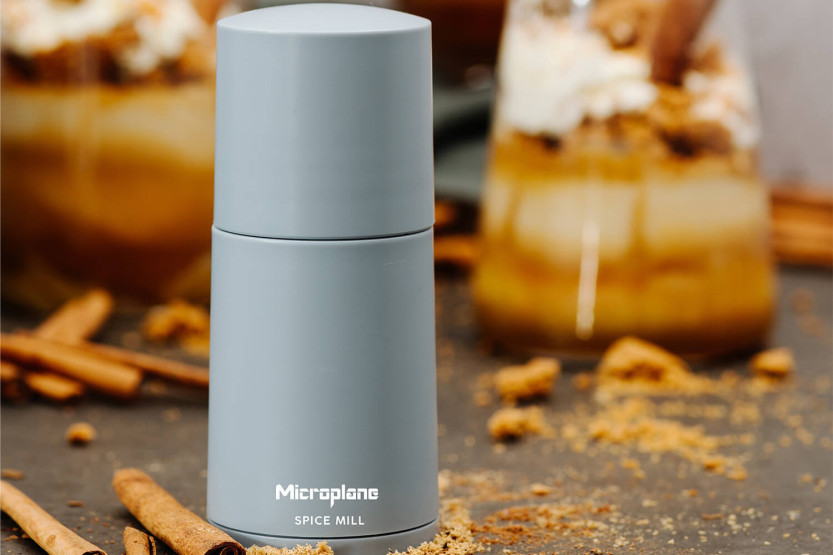 Microplane 2-in-1 Gewürzmühle Wolkenblau