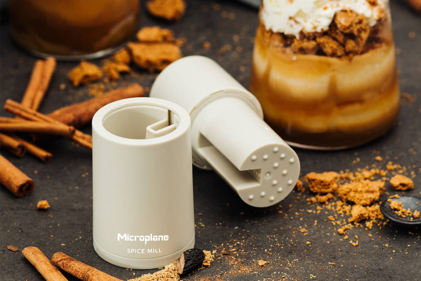 Microplane 2-in-1 Spice Mill Beige Sable