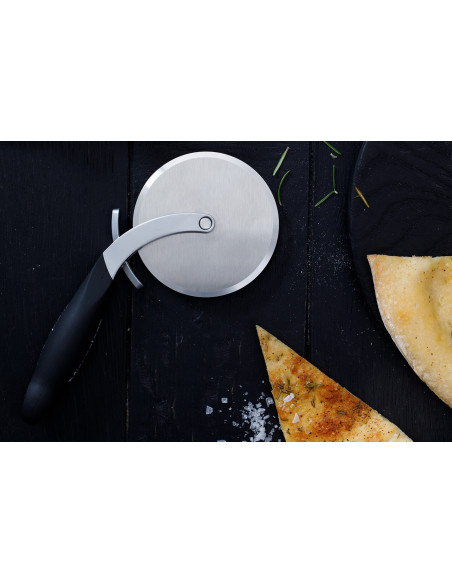 Dobbeltkantet Microplane-pizzahjul med aftagelig dejpind