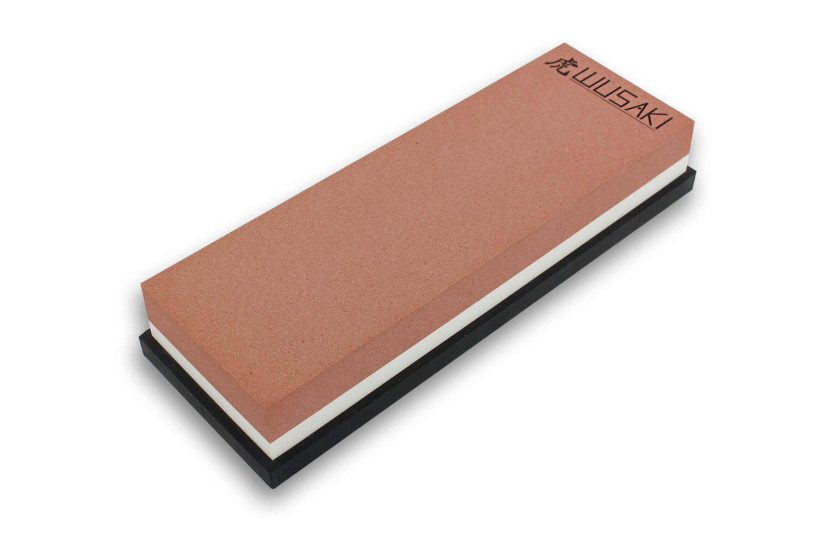 Wusaki double-sided whetstone 600/1000 grit + base