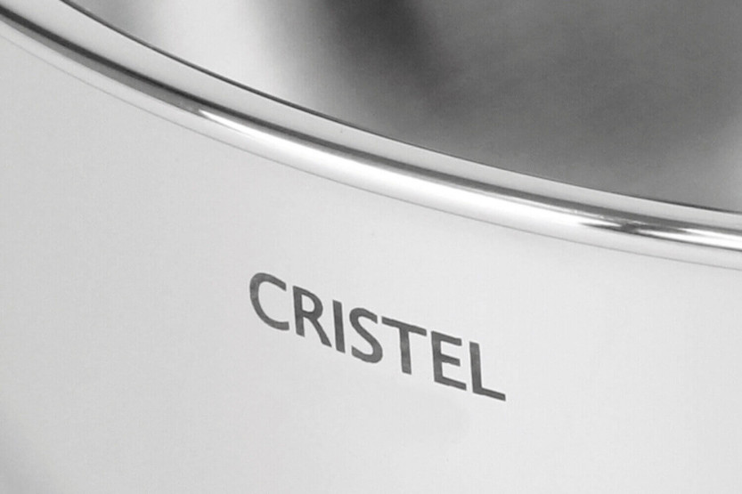 Cristel Castel'Pro ruostumattomasta teräksestä valmistettu grillipannu + ilmaiset ruostumattomasta teräksestä valmistetut tarjoi