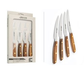 Conjunto de 4 facas para bifes Arcos Nordika 10cm