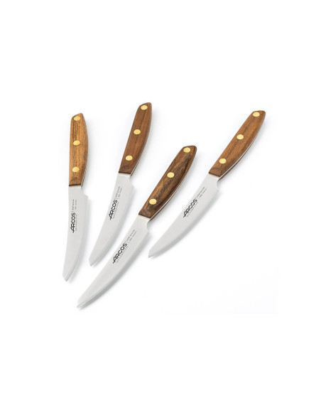 Set med 4 Arcos Nordika 10cm stekknivar