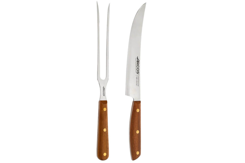 Conjunto de churrasco Arcos Nordika Fouchette + faca de trinchar