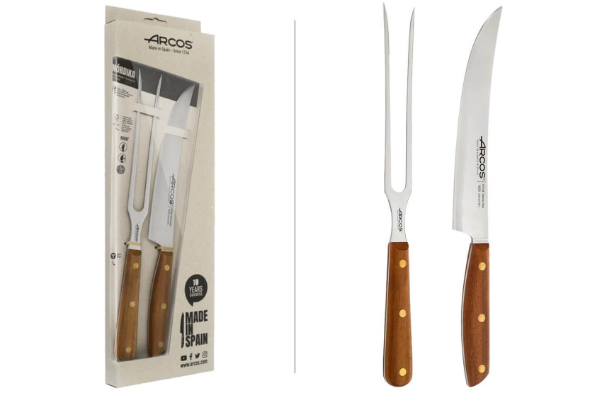 Arcos Nordika barbecue set Fouchette + carving knife