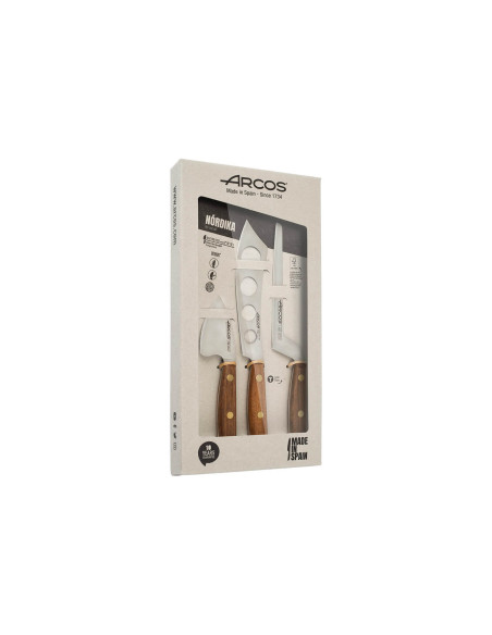 Set di 3 coltelli da formaggio Arcos Nordika in scatola