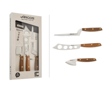 Set di 3 coltelli da formaggio Arcos Nordika in scatola 2