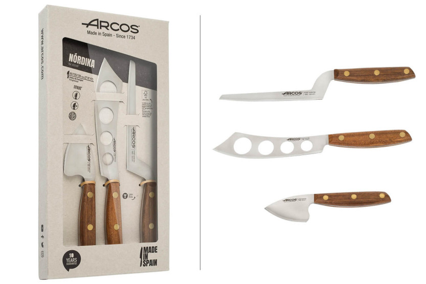 Conjunto de 3 facas para queijo Arcos Nordika