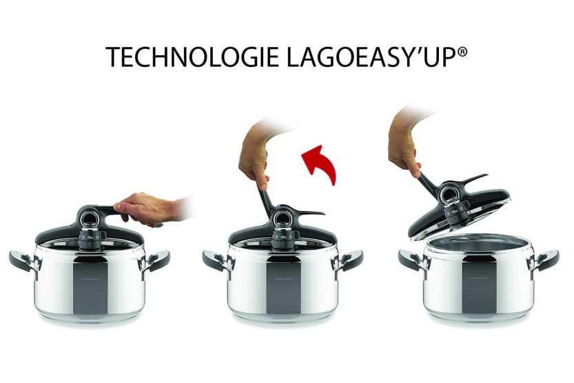 Lagostina Diva Lagoeasy'up® 18/10 trykkoker i rustfritt stål