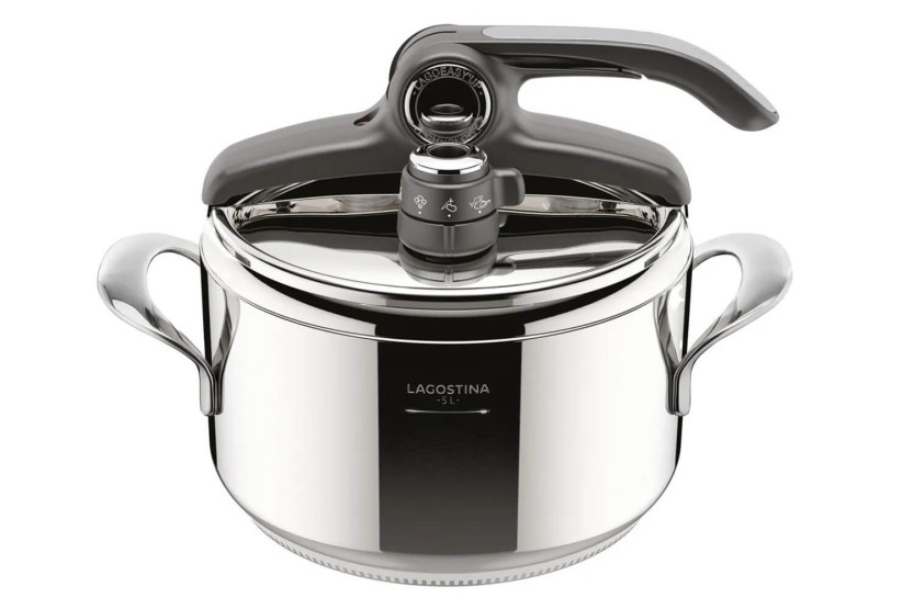 Lagostina Diva Lagoeasy'up® 18/10 roestvrijstalen snelkookpan