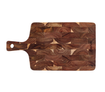 Tabla de cortar de madera de acacia Wusaki con mango 41 x 22 x 2cm