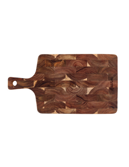 Tabla de cortar de madera de acacia Wusaki con mango 41 x 22 x 2cm