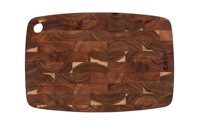 Tabla de cortar Wusaki de madera de acacia 35 x 24 x 2cm