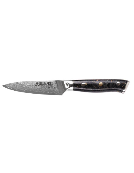 Set van 3 Wusaki Sakin Damascus 10Cr koksmessen + universele messen + kantoormessen