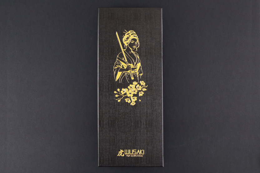 Set om 3 Wusaki Sakin Damascus 10Cr Chef + Universal + Kontorsknivar