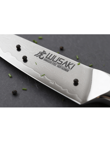 Conjunto de 2 facas Wusaki Sakin Damascus 10Cr Chef + Facas de escritório
