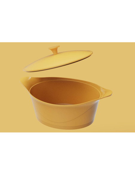 L'incroyable cocotte 24cm mango set including handles and potholders - Limited Edition 2026