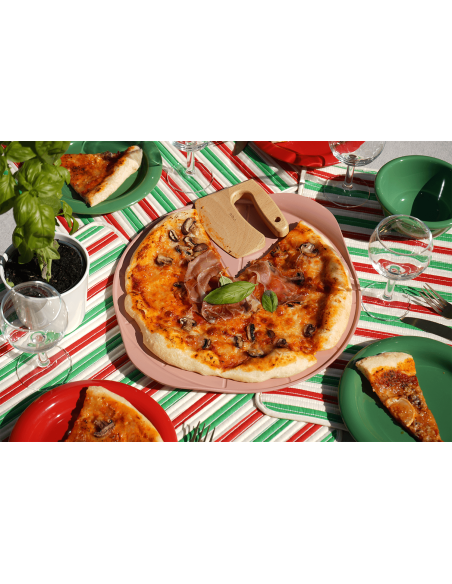 Cookut Le Formidable pizzaschaal met marshmallow pizzasnijder
