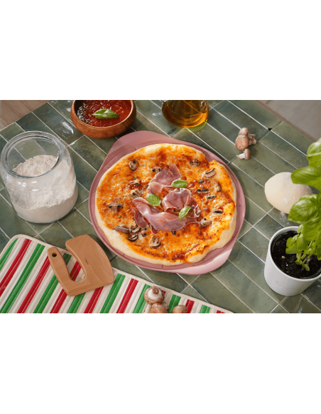 Pizzera Cookut Le Formidable con cortapizzas de malvavisco
