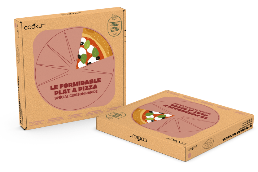 Cookut Le Formidable pizzafat med marshmallow-pizzaskjærer
