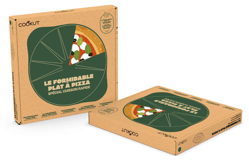 Cookut Le Formidable pizzaform med pizzaskærer til bregner