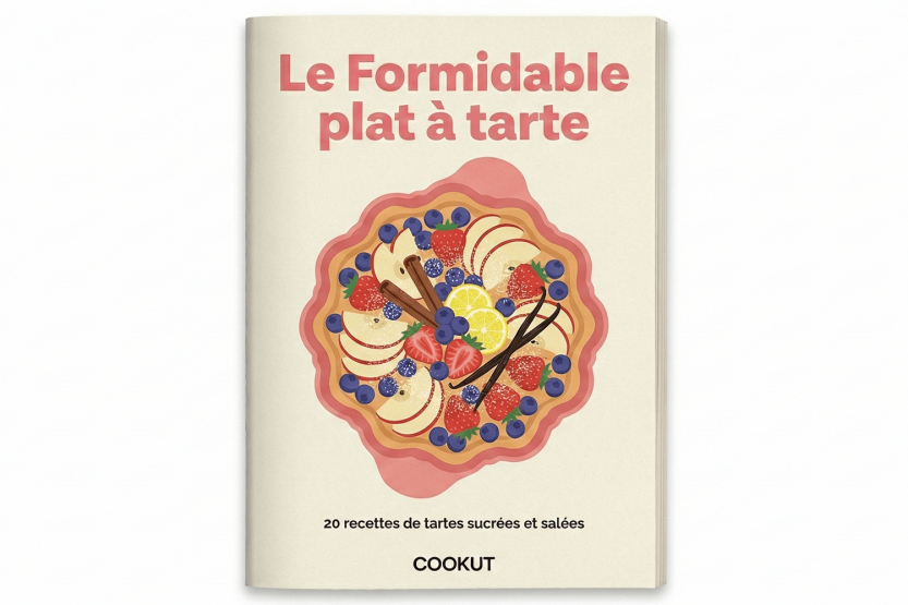 Cookut Le Formidable tart dish with blueberry tart cutter