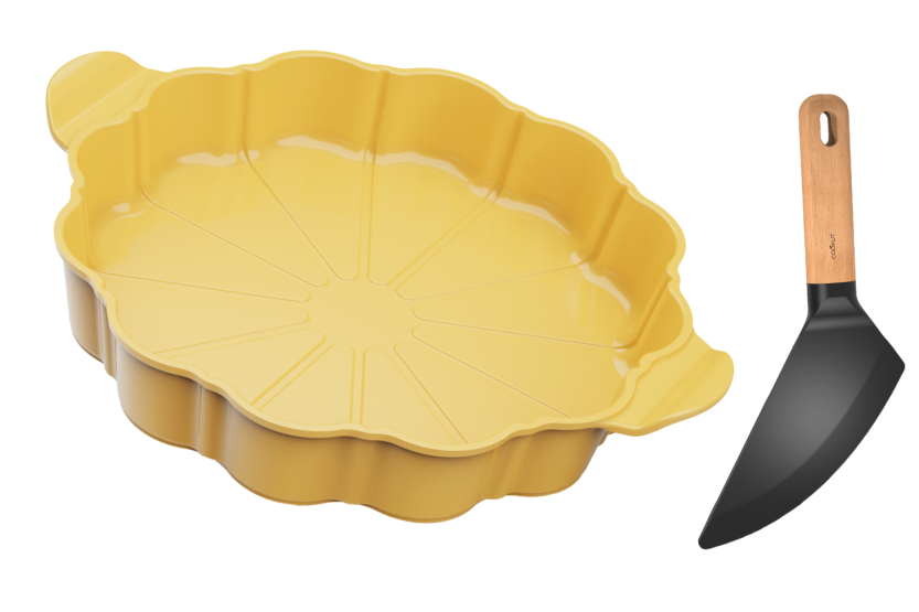 Plato para tarta Cookut Le Formidable con cortador de tarta de mango - Edición limitada 2026