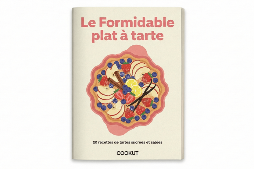 Cookut Le Formidable pie dish with graphite pie cutter