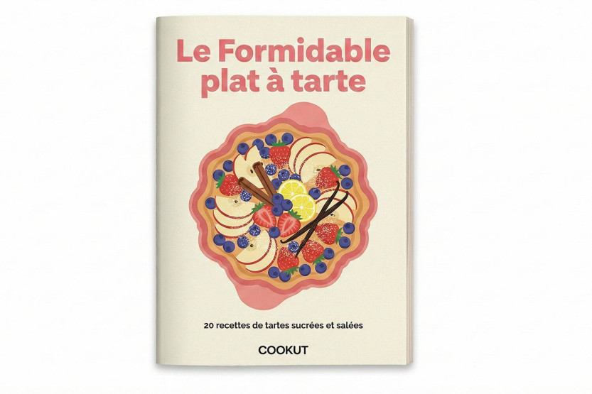 Cookut Le Formidable tart dish with marshmallow tart cutter