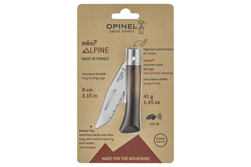 Opinel Néo7 Alpine sortbrun kniv
