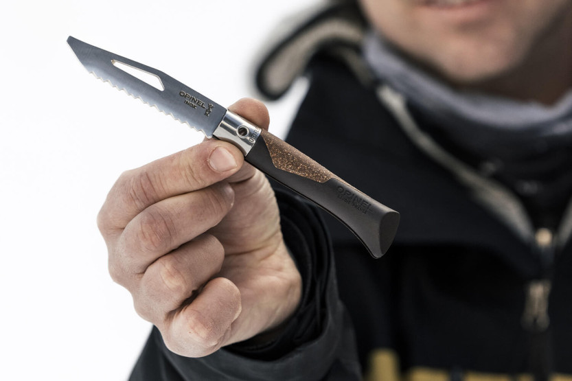 Opinel Néo7 Alpine zwartbruin mes