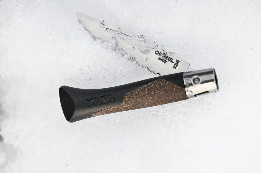 Faca Opinel Néo7 Alpine preta e castanha