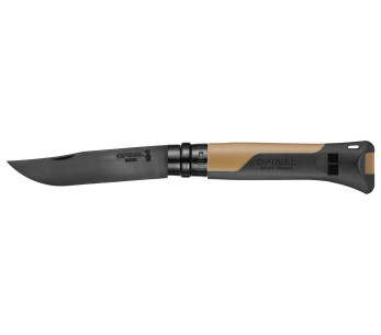 Faca Opinel N°08 Horizon mostarda e preto