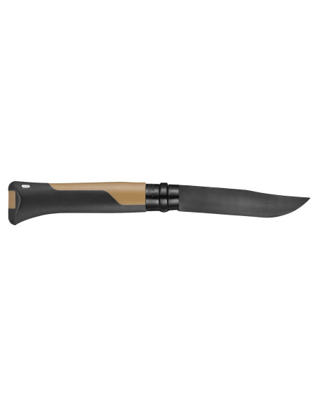 Opinel mes N°08 Horizon mosterd & zwart