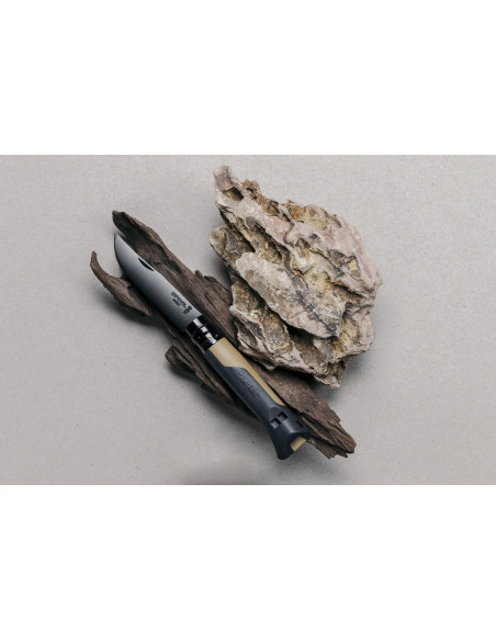 Opinel-Messer N°08 Horizon Senf & Schwarz