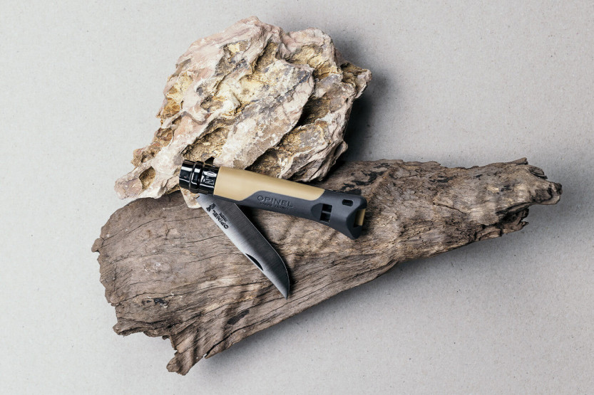 Opinelkniv N°08 Horizon senap & svart