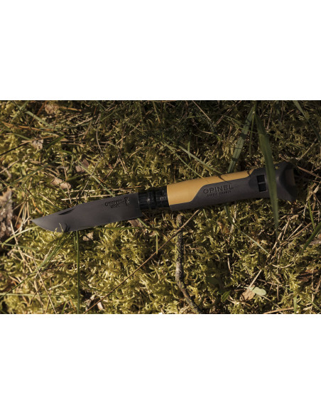 Coltello Opinel N°08 Horizon senape e nero