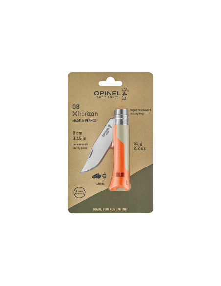Opinel knife N°08 Horizon orange
