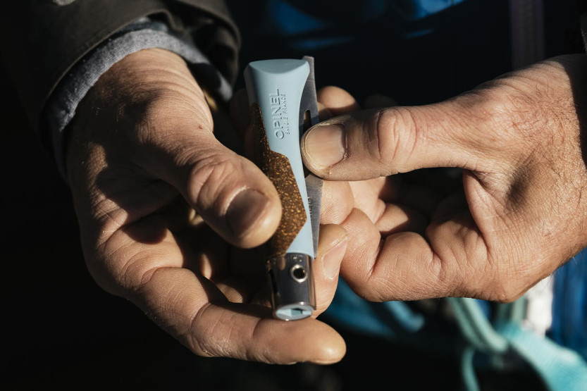 Faca Opinel Néo7 Alpine azul glaciar