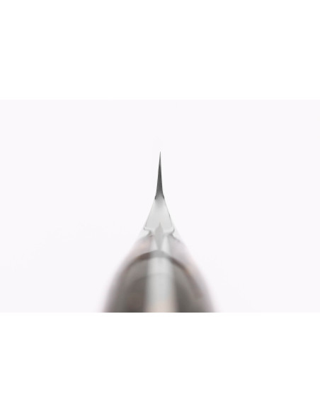 Wusaki Sakin Damascus 10Cr 15 cm udbeningskniv med håndtag i kulfiber og bladguld