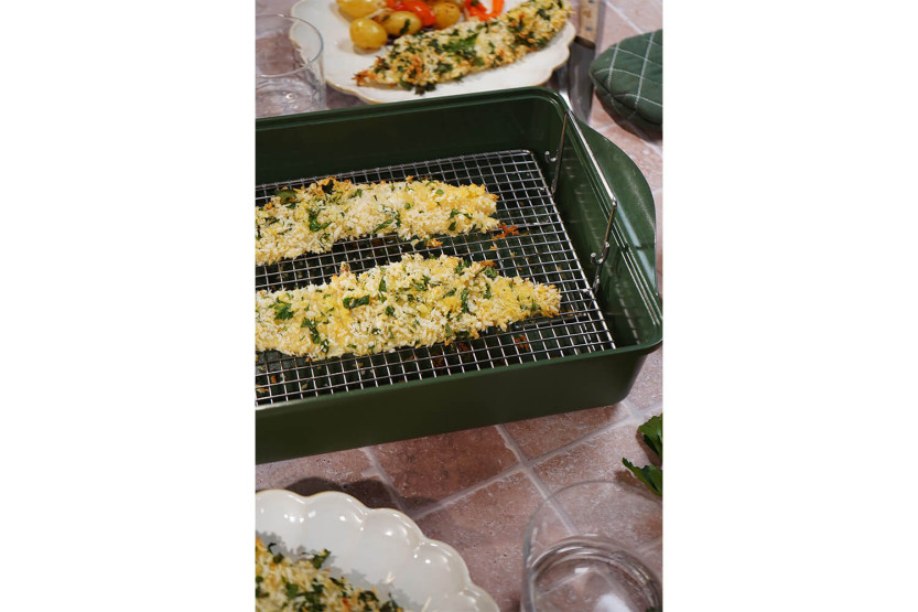 Das unglaubliche Doppelte Cookut-Grillgitter für Auflaufformen