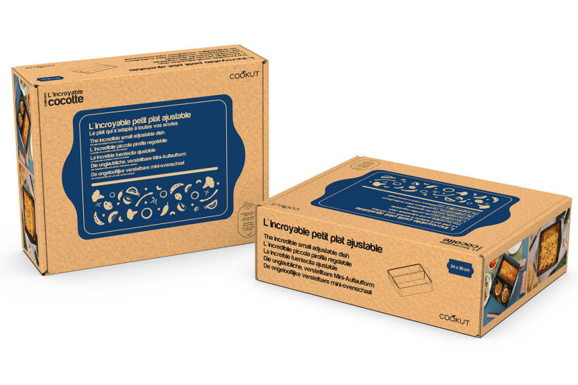 The incredible Cookut blueberry adjustable baking dish