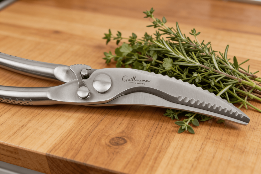 Guillaume Léonard stainless steel poultry shears