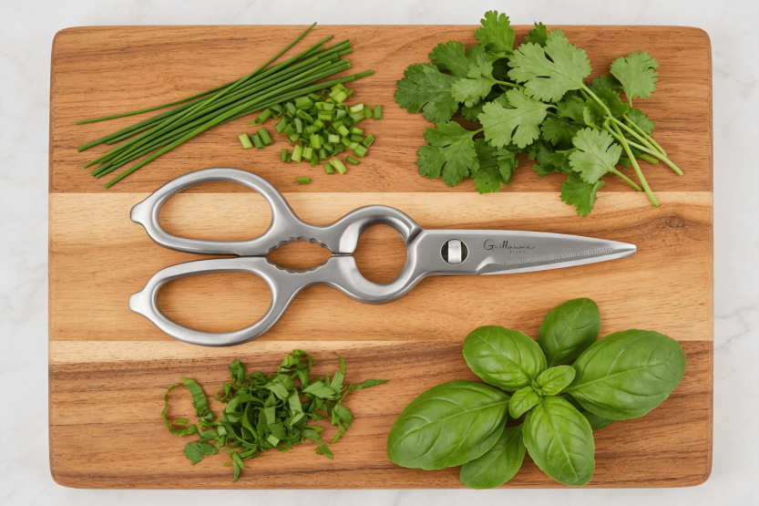 Guillaume Léonard stainless steel kitchen scissors